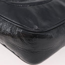 GUCCI Soho Shoulder Bag Patent leather Navy Gold 308364 Auth 178938A-11