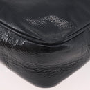 GUCCI Soho Shoulder Bag Patent leather Navy Gold 308364 Auth 178938A-13