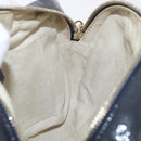 GUCCI Soho Shoulder Bag Patent leather Navy Gold 308364 Auth 178938A-17
