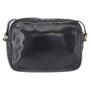 GUCCI Soho Shoulder Bag Patent leather Navy Gold 308364 Auth 178938A-3