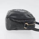 GUCCI Soho Shoulder Bag Patent leather Navy Gold 308364 Auth 178938A-4