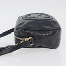 GUCCI Soho Shoulder Bag Patent leather Navy Gold 308364 Auth 178938A-5