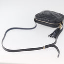 GUCCI Soho Shoulder Bag Patent leather Navy Gold 308364 Auth 178938A-7