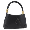 GUCCI Shoulder Bag Leather Black Gold 108964 Auth 178939V-1