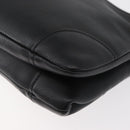 GUCCI Shoulder Bag Leather Black Gold 108964 Auth 178939V-13