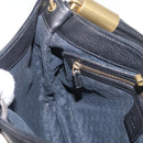 GUCCI Shoulder Bag Leather Black Gold 108964 Auth 178939V-19