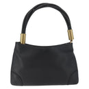 GUCCI Shoulder Bag Leather Black Gold 108964 Auth 178939V-3