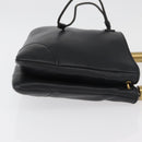 GUCCI Shoulder Bag Leather Black Gold 108964 Auth 178939V-4