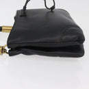 GUCCI Shoulder Bag Leather Black Gold 108964 Auth 178939V-5