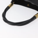 GUCCI Shoulder Bag Leather Black Gold 108964 Auth 178939V-7