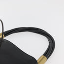 GUCCI Shoulder Bag Leather Black Gold 108964 Auth 178939V-8
