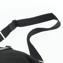 PRADA Hand Bag Nylon 2way Black Silver Auth 178940-15