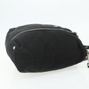 PRADA Hand Bag Nylon 2way Black Silver Auth 178940-4