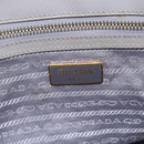 PRADA Galleria Hand Bag Safiano leather Gold Purple gray Auth 178941A-19