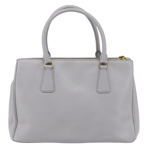 PRADA Galleria Hand Bag Safiano leather Gold Purple gray Auth 178941A