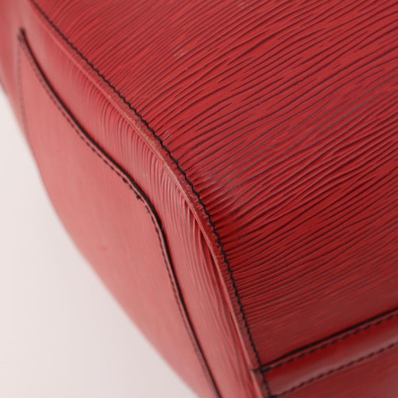 LOUIS VUITTON Epi Keepall 45 Boston Bag Red M42977 LV Auth 178945A