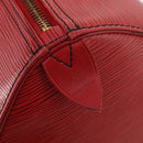 LOUIS VUITTON Epi Keepall 45 Boston Bag Red M42977 LV Auth 178945A-15