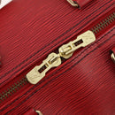 LOUIS VUITTON Epi Keepall 45 Boston Bag Red M42977 LV Auth 178945A-17