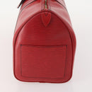 LOUIS VUITTON Epi Keepall 45 Boston Bag Red M42977 LV Auth 178945A-4
