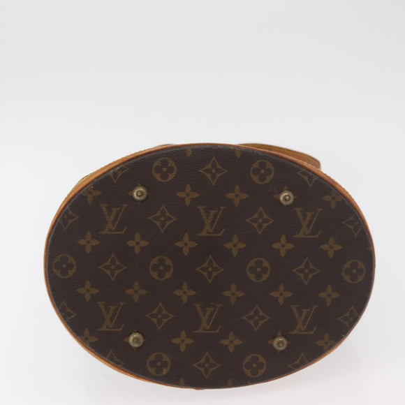 LOUIS VUITTON Monogram Bucket GM Shoulder Bag M42236 LV Auth 178948