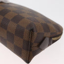 LOUIS VUITTON Damier Ebene Pochette Cosmetic PM Pouch N47516 LV Auth 178952-16