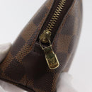 LOUIS VUITTON Damier Ebene Pochette Cosmetic PM Pouch N47516 LV Auth 178952-8