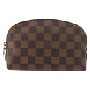 LOUIS VUITTON Damier Ebene Pochette Cosmetic PM Pouch N47516 LV Auth 178952-13