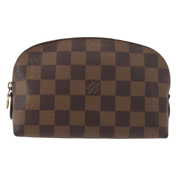 LOUIS VUITTON Damier Ebene Pochette Cosmetic PM Pouch N47516 LV Auth 178952