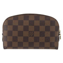 LOUIS VUITTON Damier Ebene Pochette Cosmetic PM Pouch N47516 LV Auth 178952-2