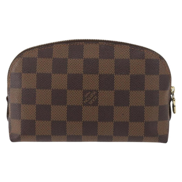 LOUIS VUITTON Damier Ebene Pochette Cosmetic PM Pouch N47516 LV Auth 178952