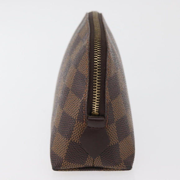 LOUIS VUITTON Damier Ebene Pochette Cosmetic PM Pouch N47516 LV Auth 178952