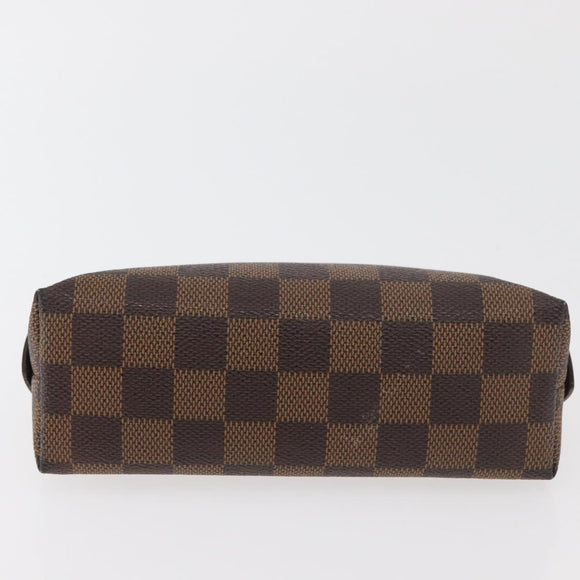 LOUIS VUITTON Damier Ebene Pochette Cosmetic PM Pouch N47516 LV Auth 178952