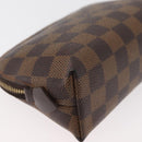 LOUIS VUITTON Damier Ebene Pochette Cosmetic PM Pouch N47516 LV Auth 178952-7