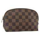 LOUIS VUITTON Damier Ebene Pochette Cosmetic PM Pouch N47516 LV Auth 178953-1