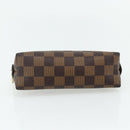 LOUIS VUITTON Damier Ebene Pochette Cosmetic PM Pouch N47516 LV Auth 178953-6