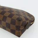 LOUIS VUITTON Damier Ebene Pochette Cosmetic PM Pouch N47516 LV Auth 178953-7