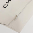 CHANEL Essential Hand Bag Leather White CC Auth 178954V-9