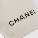 CHANEL Essential Hand Bag Leather White CC Auth 178954V-17