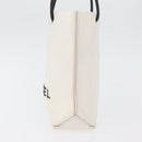 CHANEL Essential Hand Bag Leather White CC Auth 178954V-3