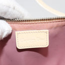 Christian Dior Trotter Canvas Saddle Pouch PVC Pink Silver Auth 178955-15