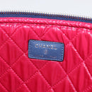 CHANEL Matelasse Christmas 2012 PC Case Nylon Blue Silver CC Auth 178958A-10
