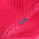 CHANEL Matelasse Christmas 2012 PC Case Nylon Blue Silver CC Auth 178958A-11