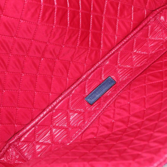 CHANEL Matelasse Christmas 2012 PC Case Nylon Blue Silver CC Auth 178958A