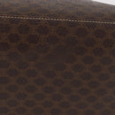 CELINE Macadam Canvas Hand Bag PVC Leather Brown Gold Auth 178960-6