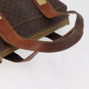 CELINE Macadam Canvas Hand Bag PVC Leather Brown Gold Auth 178960-9