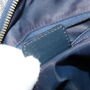 Christian Dior Trotter Canvas Double Saddle Boston Bag Navy Gold Auth 178964A-24