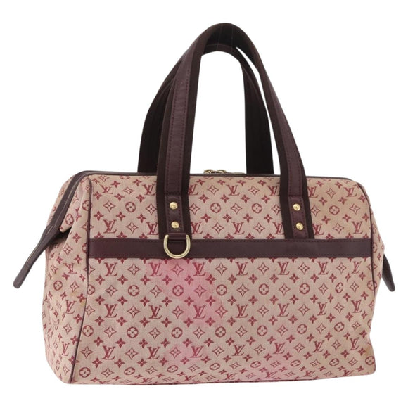 LOUIS VUITTON Monogram Mini Josephine GM Hand Bag Red M92213 LV Auth 178965