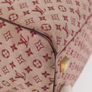 LOUIS VUITTON Monogram Mini Josephine GM Hand Bag Red M92213 LV Auth 178965-10