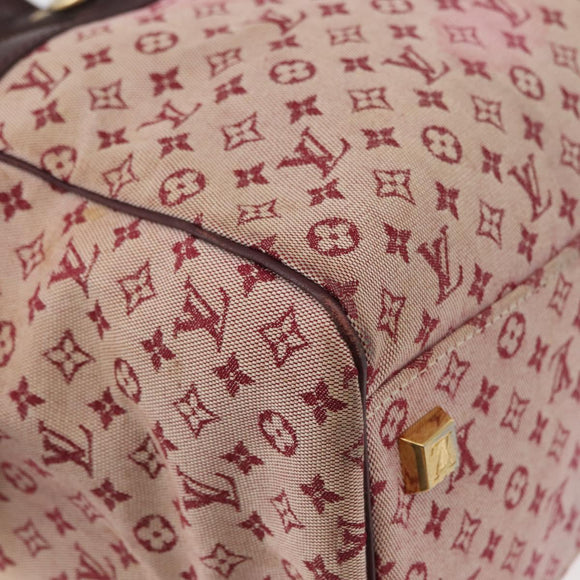 LOUIS VUITTON Monogram Mini Josephine GM Hand Bag Red M92213 LV Auth 178965
