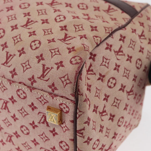 LOUIS VUITTON Monogram Mini Josephine GM Hand Bag Red M92213 LV Auth 178965
